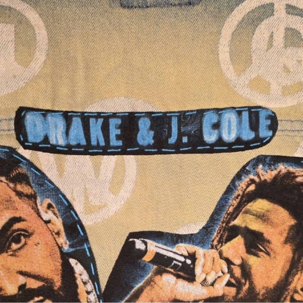 Unisex Drake & J. Cole Upcycled Denim Jacket -- HOST PICK - Picture 7 of 11